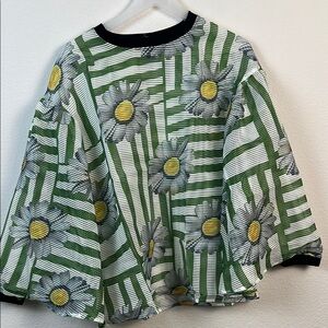 Floral Green Kids Top